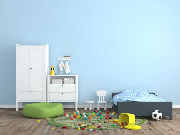 You’re the parent, and it’s fallen (unfortunately) into your hands to keep your kid’s bedroom clean.  How do you do it, when it seems to explode into a mess as soon as you’re done?
